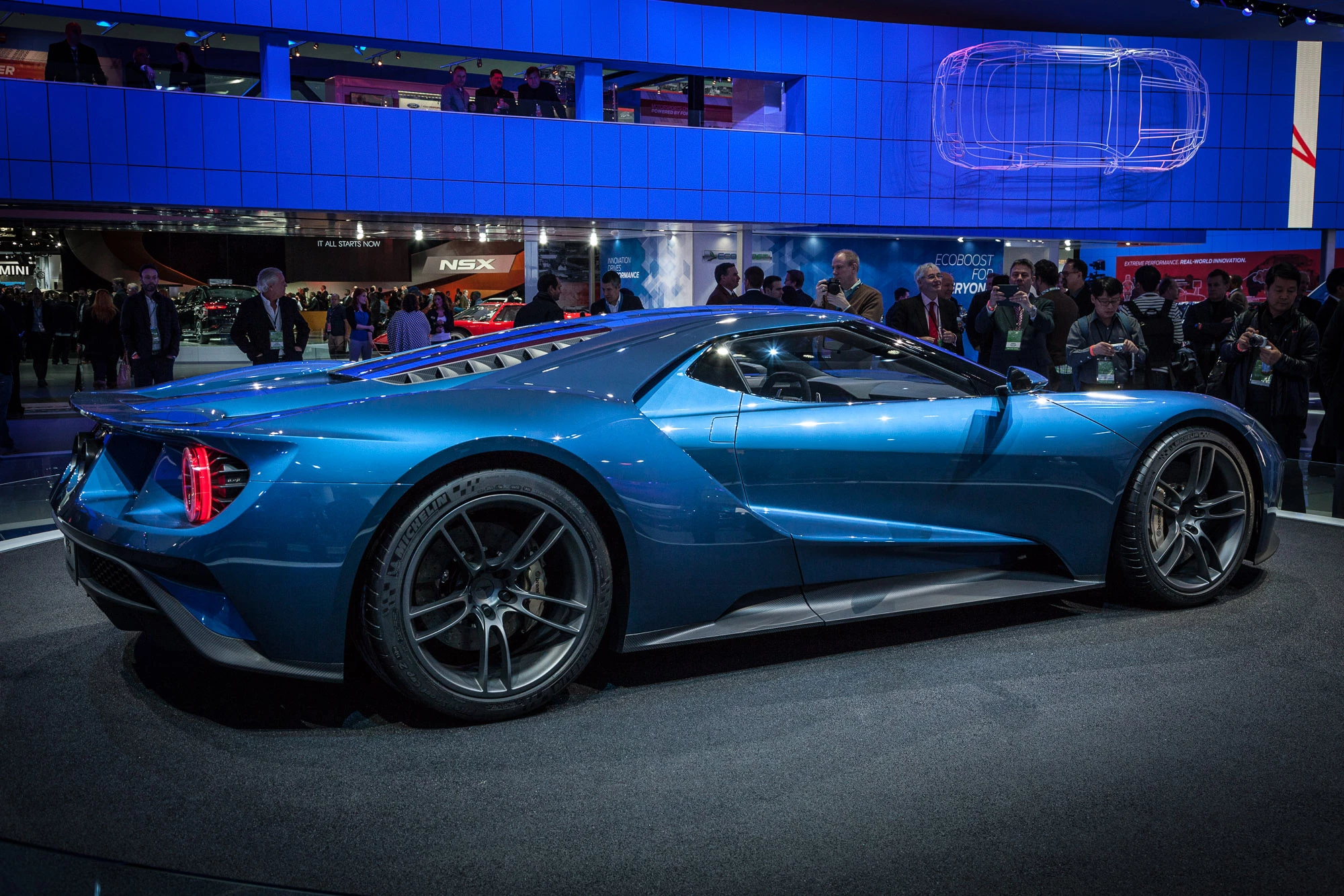 The third generation GT from Ford at the 2015 Detroit Auto Show (Photo: Loz Blain/Gizmag)