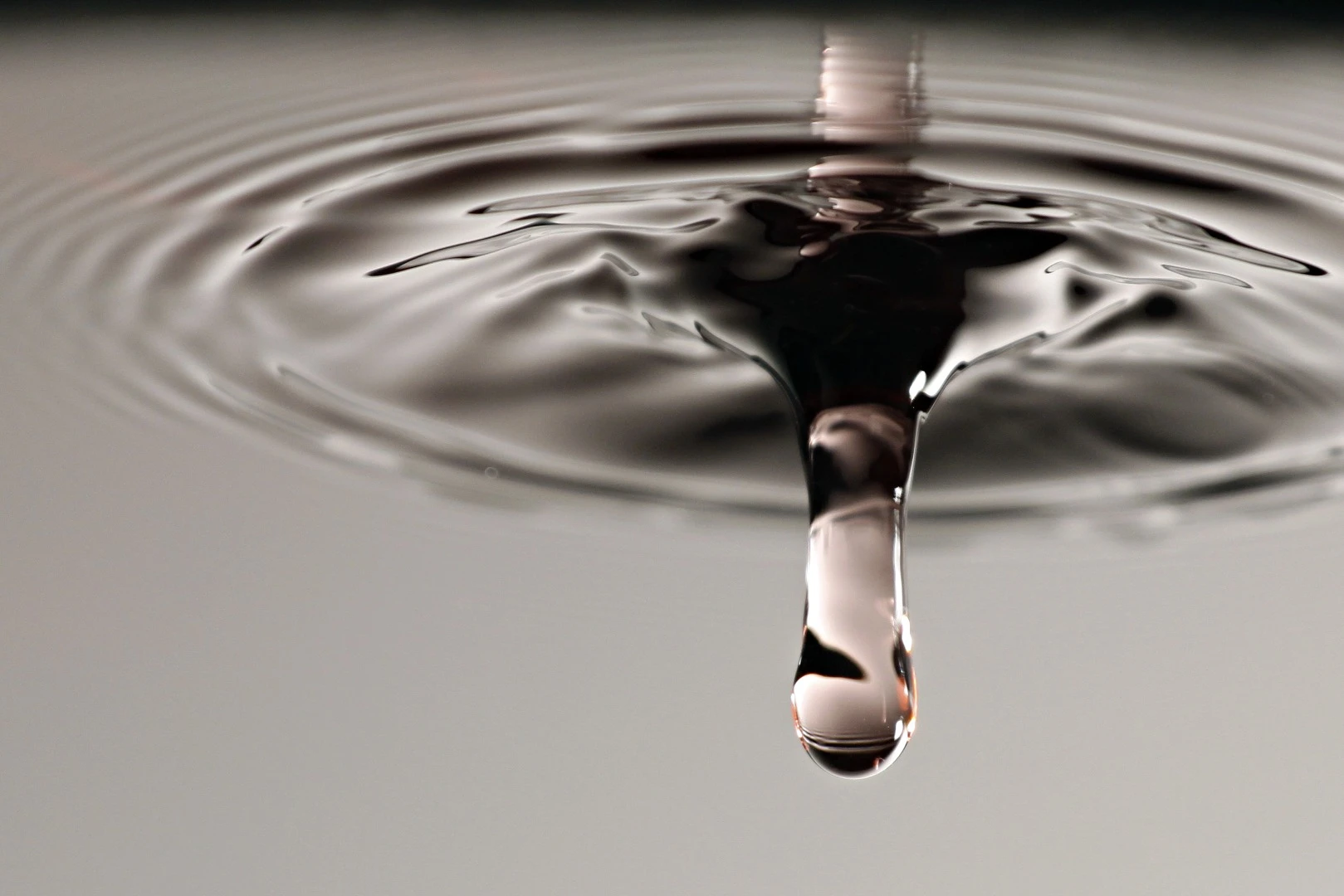 Researchers have created a fluid (not pictured) that acts like it has "negative mass," meaning it flows backwards when pushed