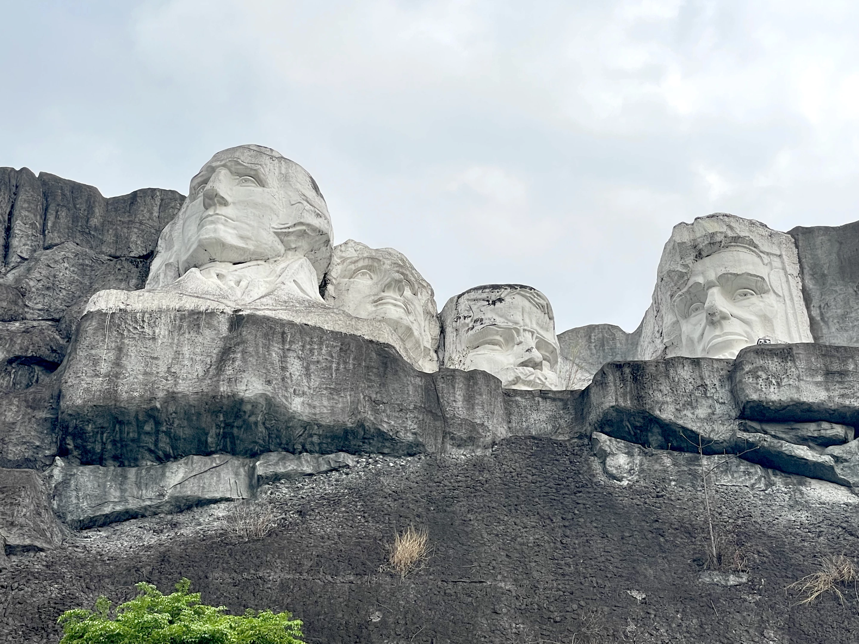 The four presidents sit above one of the world's most curious theme parks