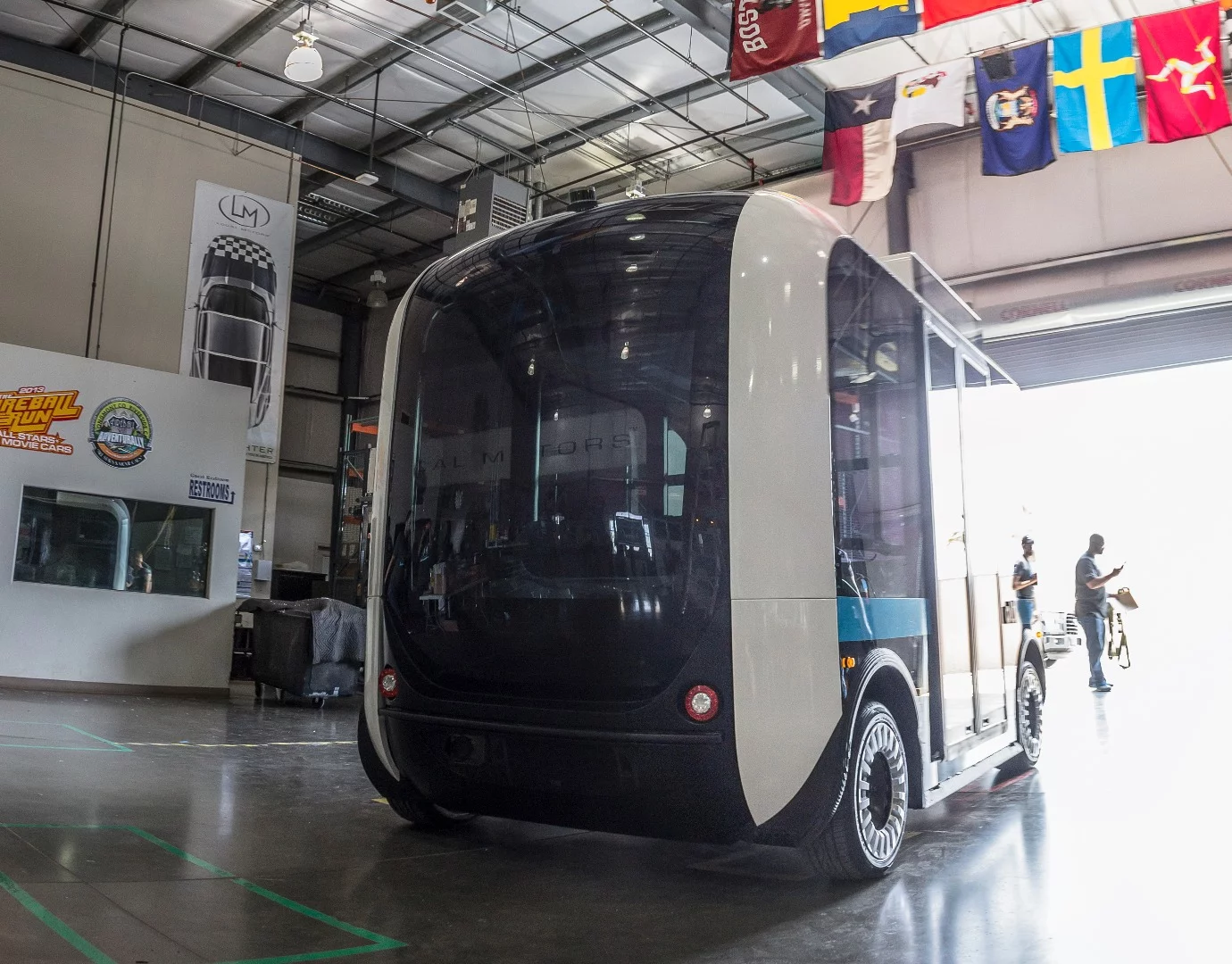 Users will be able to hail Olli at designated pickup spots or using a smartphone app