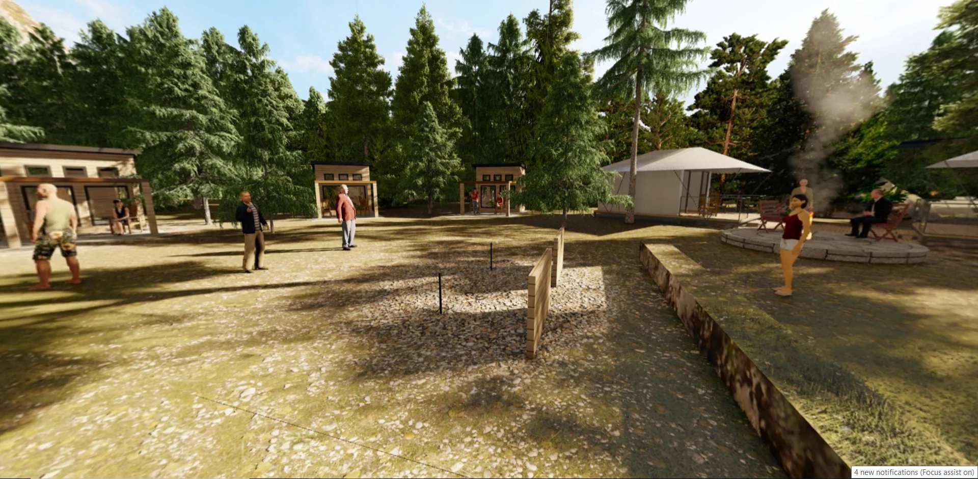 KOA's research indicates that millennials have the largest camping group size, over 10 people, so part of its vision is to provide community firepits, game areas and amphitheaters where groups can enjoy socialization and activities