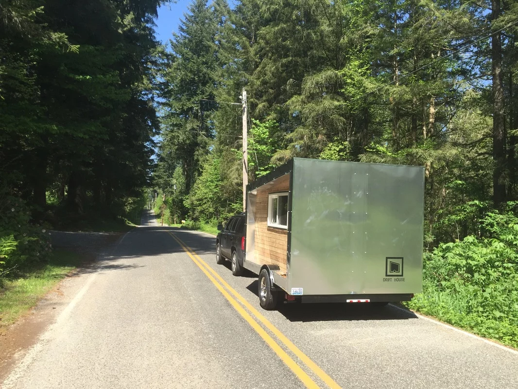 The Drifter is finished in marine-grade aluminum and weather-proofed cedar wood