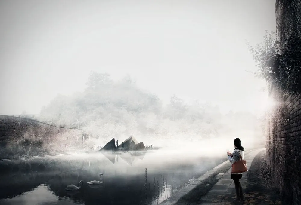 Viewpoint is a new floating platform that will be located on Regent's Canal in London