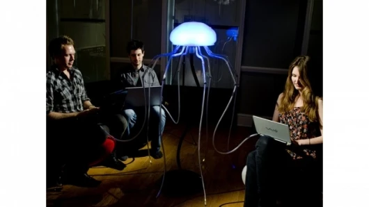 Enjoy a night in front of the Jelly Fish router