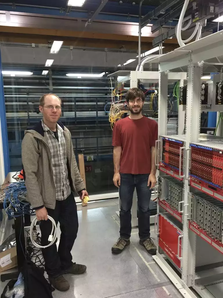Researchers Daniel Coderre (left) and Christopher Tunnell (right)