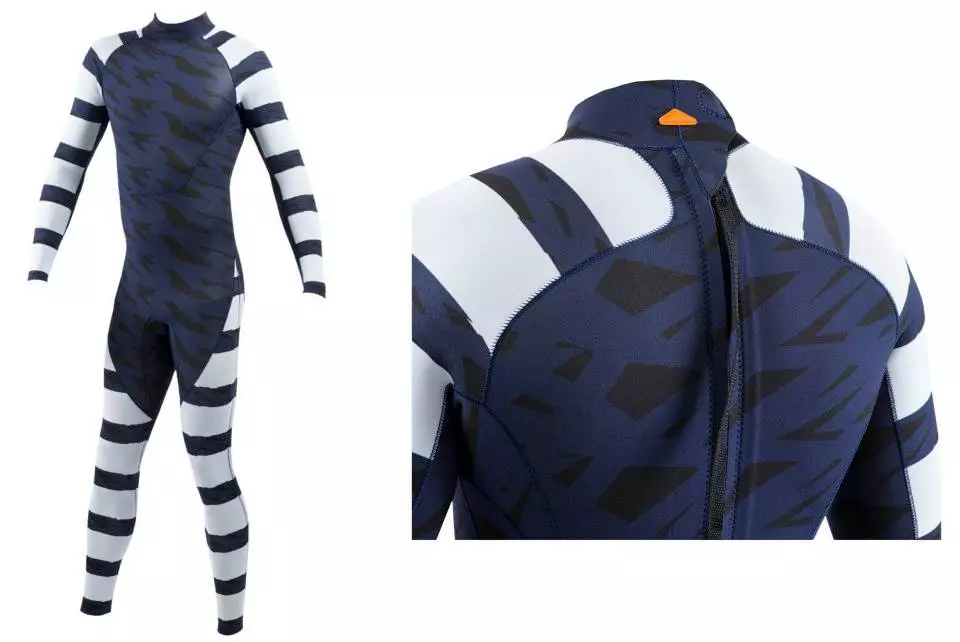 Details of the Warning Pattern suit