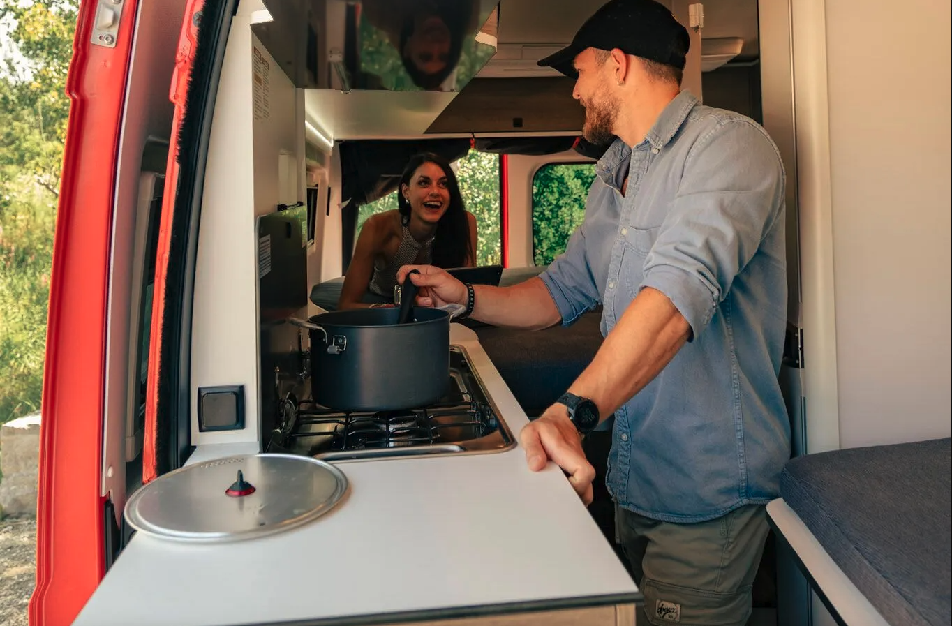 The Westfalia Wave SRT comes with a nicely equipped galley