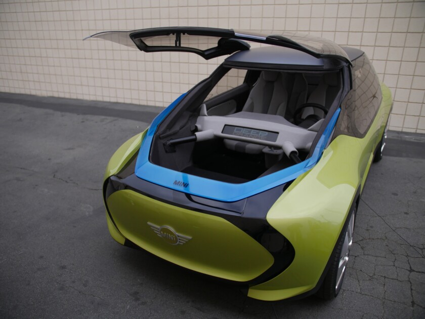 The windshield pops up to access the front storage space