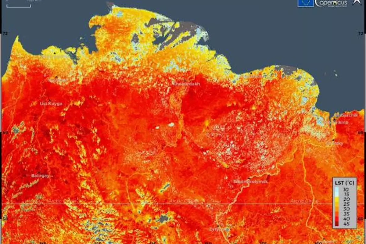 Scientists at a weather station in Siberia have logged an extreme temperature for the region of 38 °C (100.4 °F)