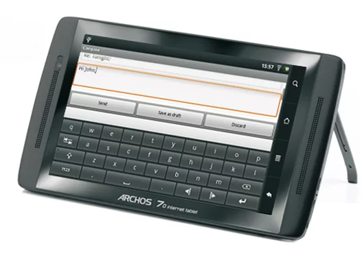 The Archos 70 internet tablet is now available in a 250GB version