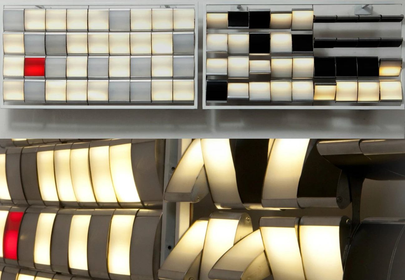 A bank of UrbanTiles create a window blind