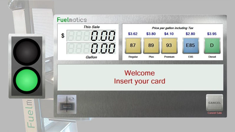 The Fuelmatics ARS interface