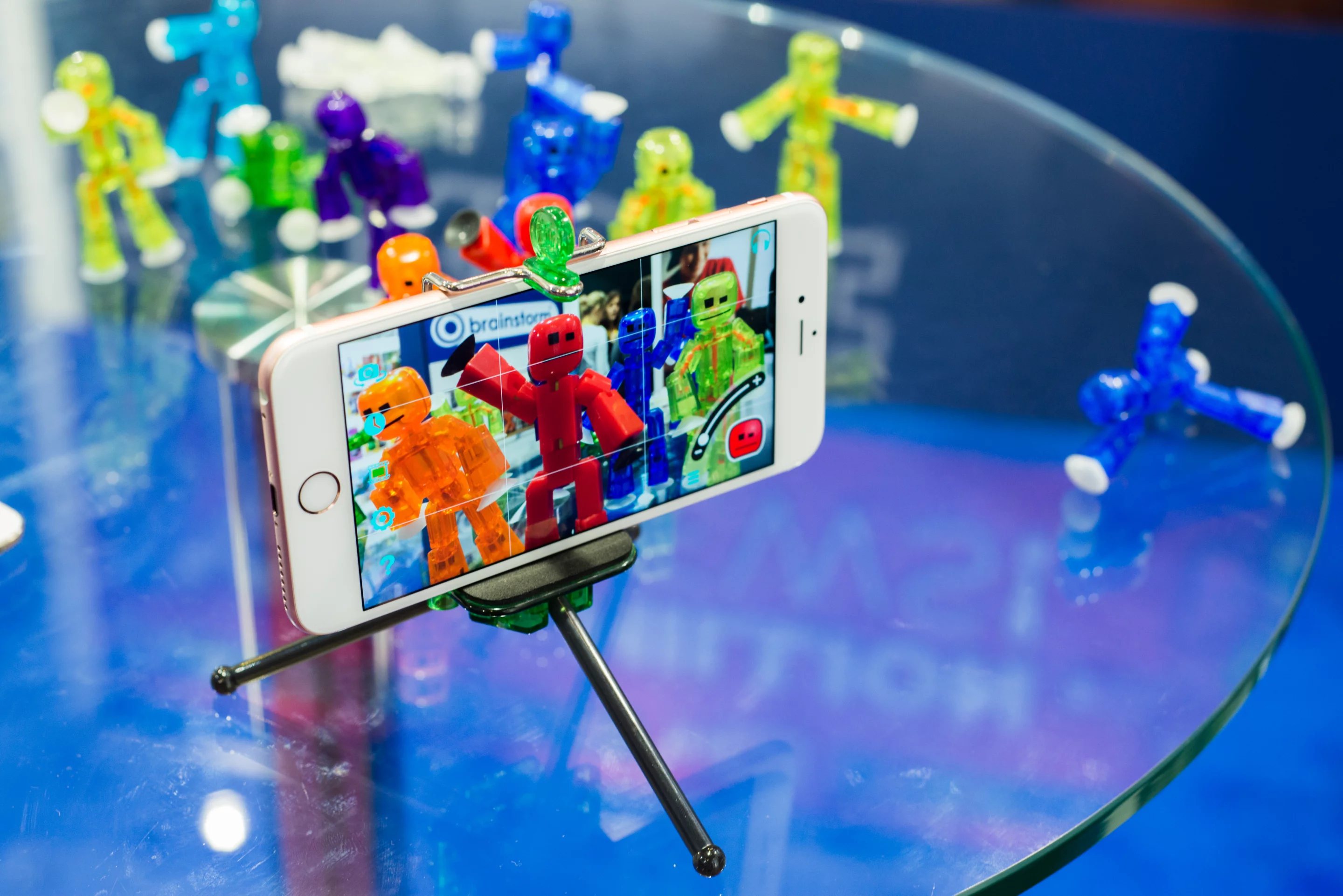 StikBots are little figures with suction cups on their hands and feet, and are used with an Android or iOS app to create stop motion animations