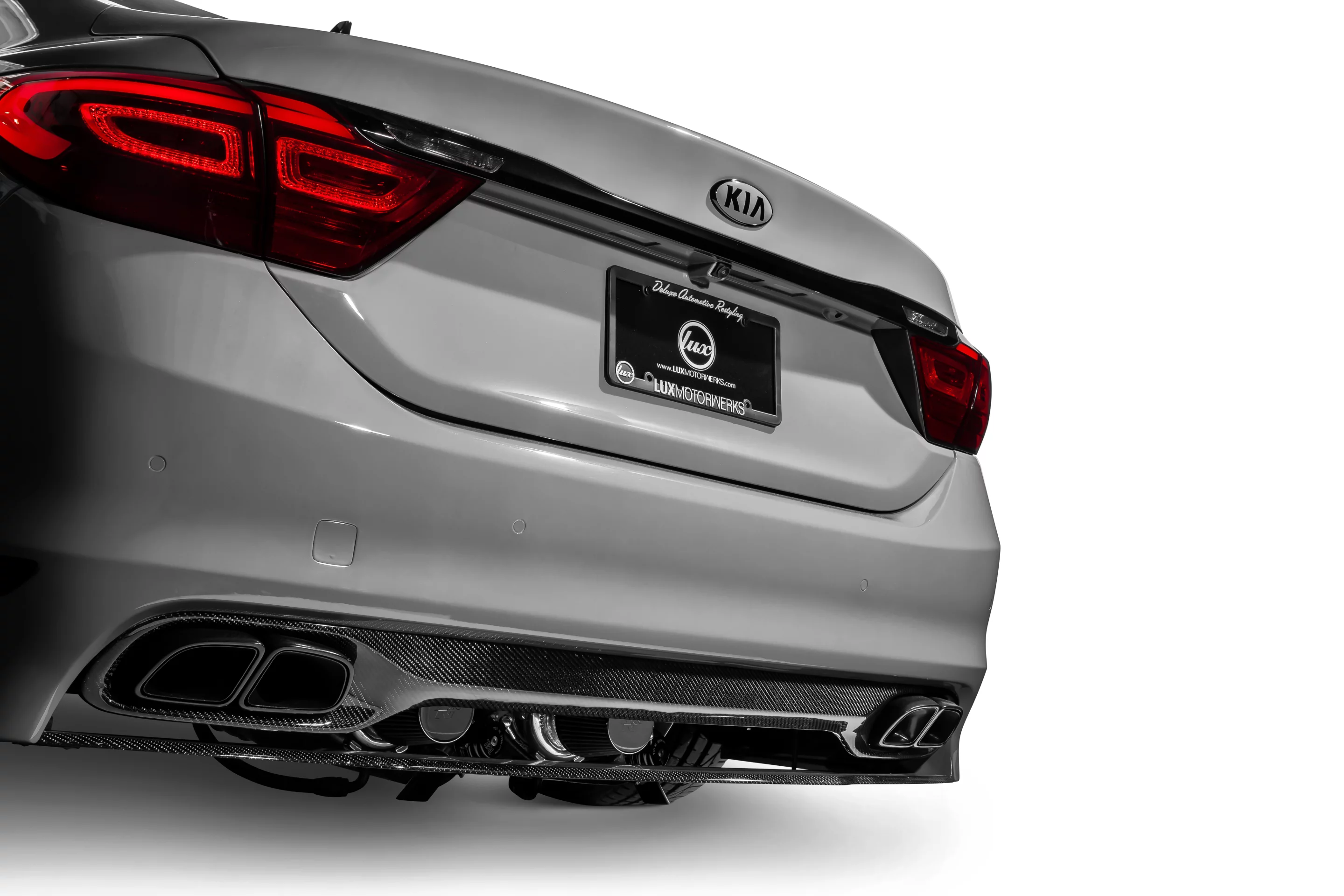 The K900 High Performance is lowered by an Eibach suspension setup