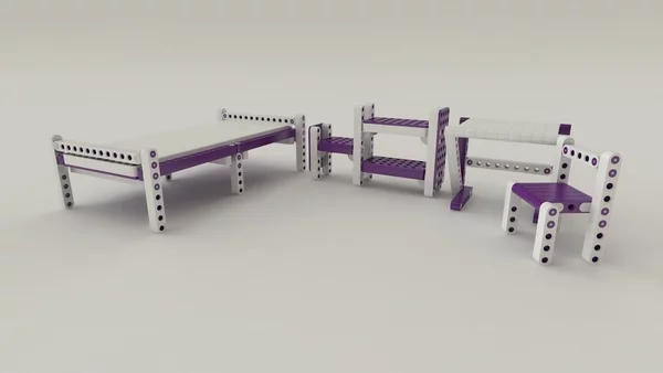 Creative children will be able to furnish their whole room using Olla