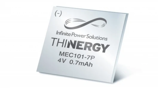 The THINERGY Micro-Energy Cell has no "memory" effect and requires only 4.1V to recharge