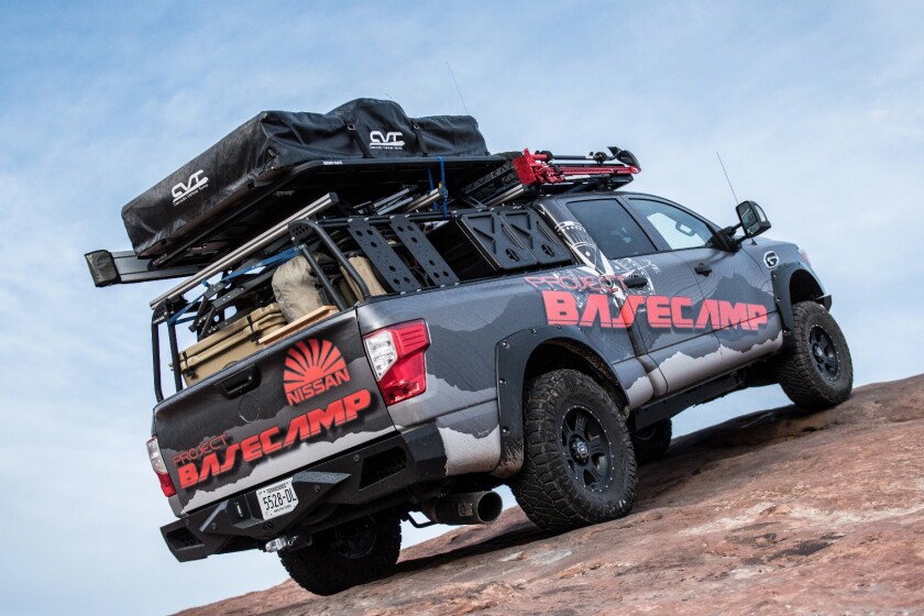 Power comes from a five-liter diesel engine in the Titan XD Project Basecamp