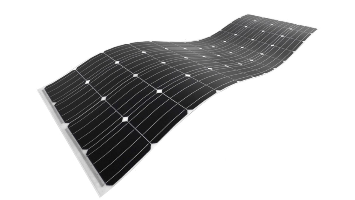 SunMan's eArche is a glass-free, thin and flexible solar panel, which – despite being around 70 percent lighter than traditional panels – has a comparable power output