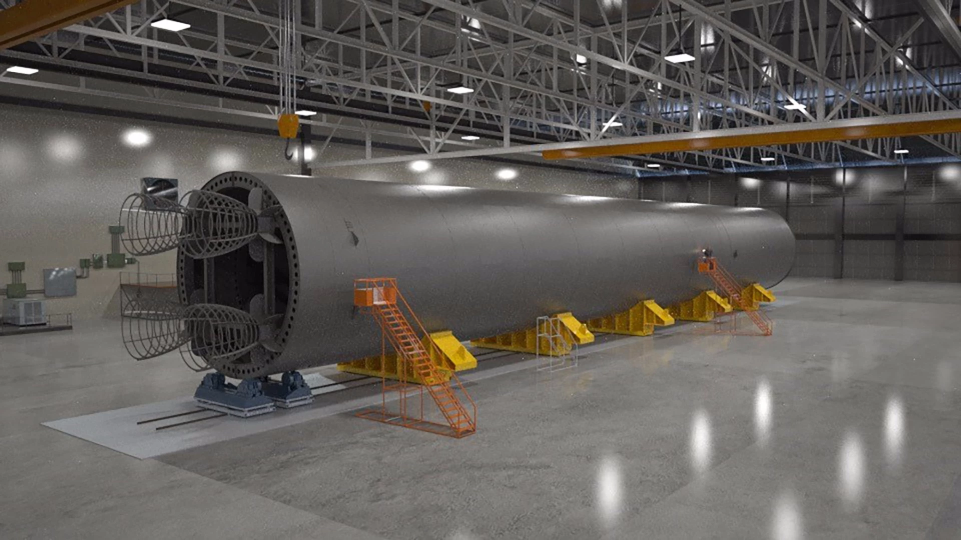 Artist's impression of the SLS core mockup