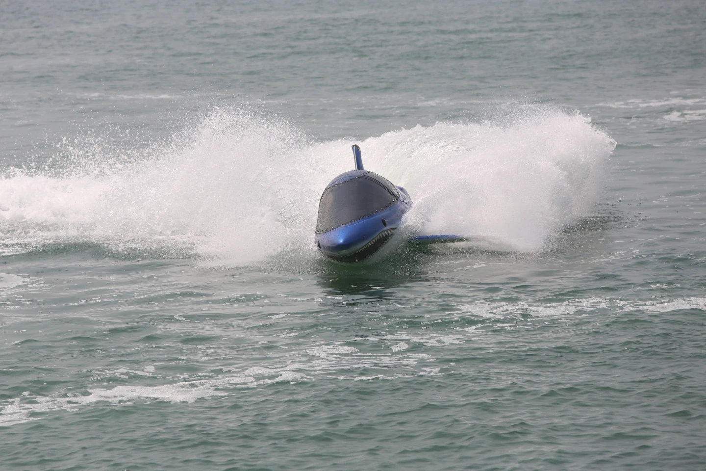 Thanks to its shape and semi-pressurized hull, the Seabreacher has a few tricks which none of its testosterone and adrenalin boy's toy competitors can match. Photo: Husna Namirembe