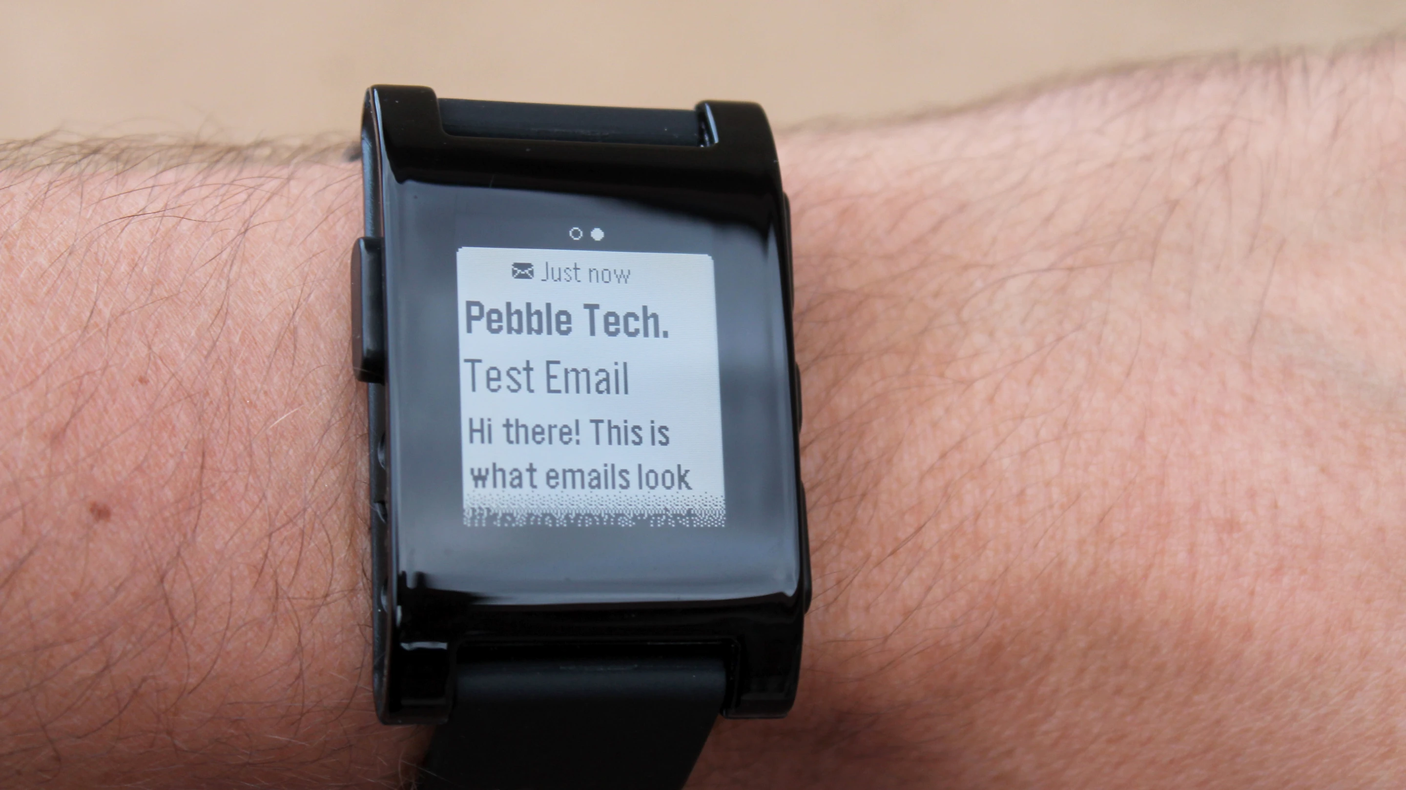 We found receiving text messages on our wrist to be extremely convenient