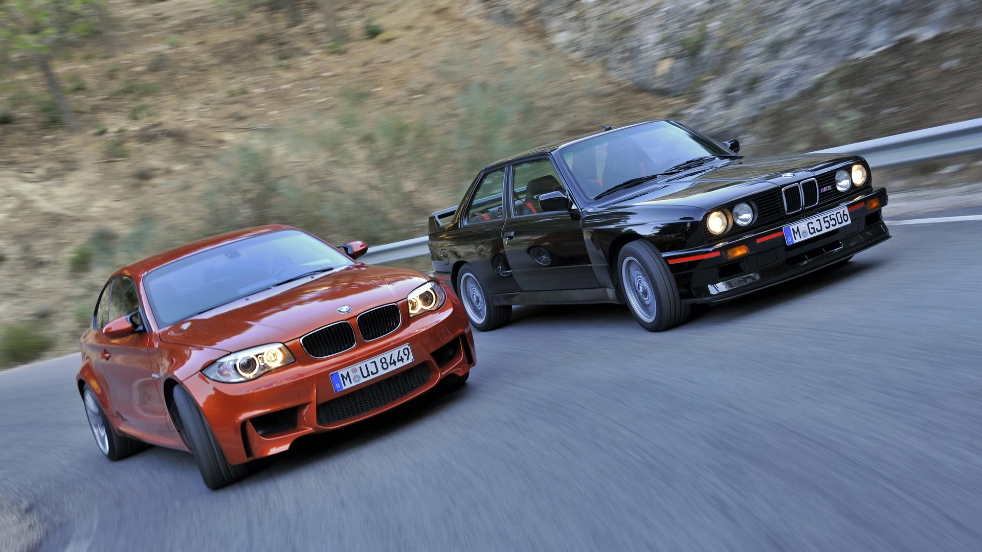 The 1988 BMW M3 and 2011 1 Series M car