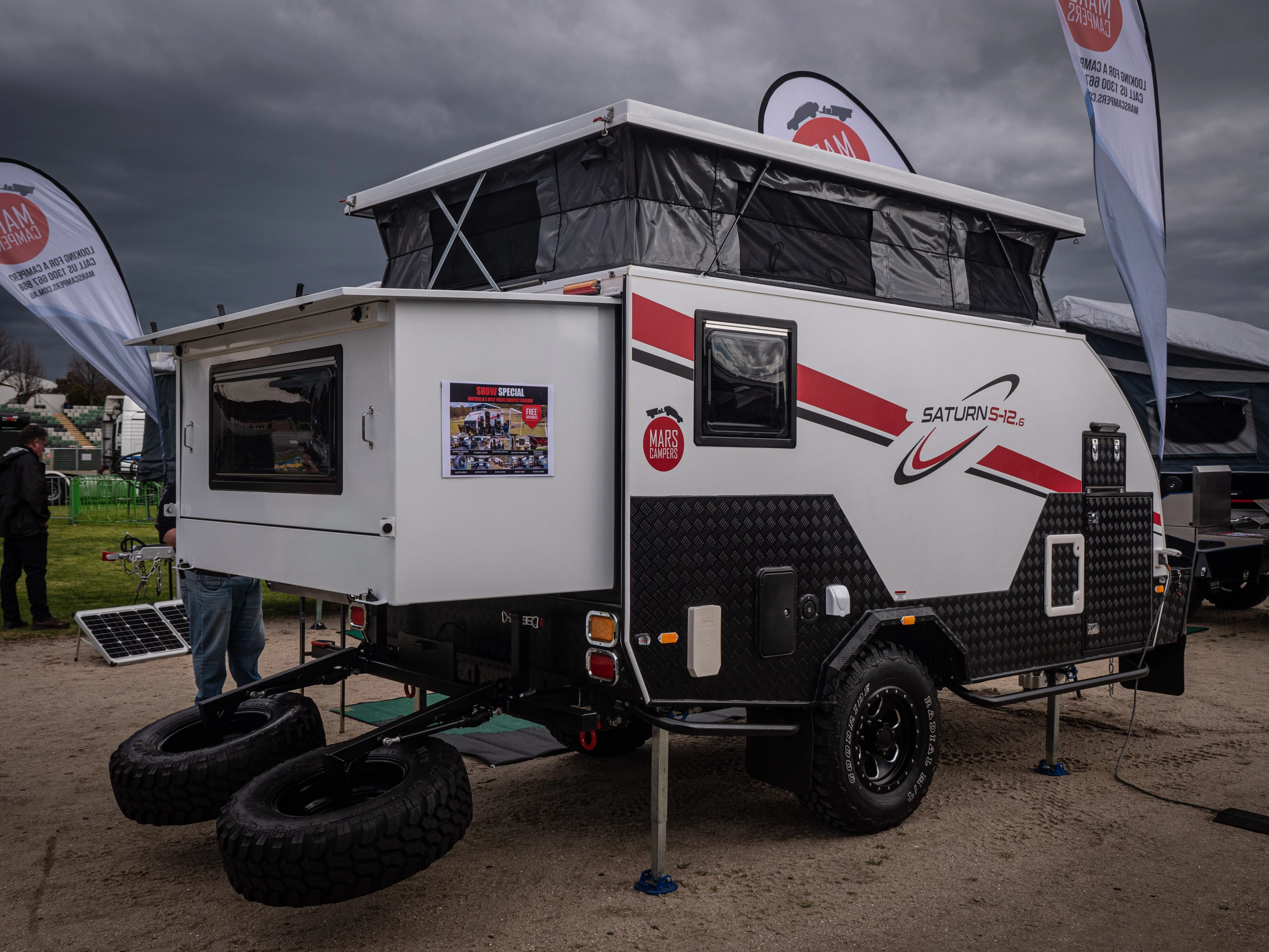 The Mars Saturn 13 on display at the National 4x4 Ourdoors Show in Melbourne