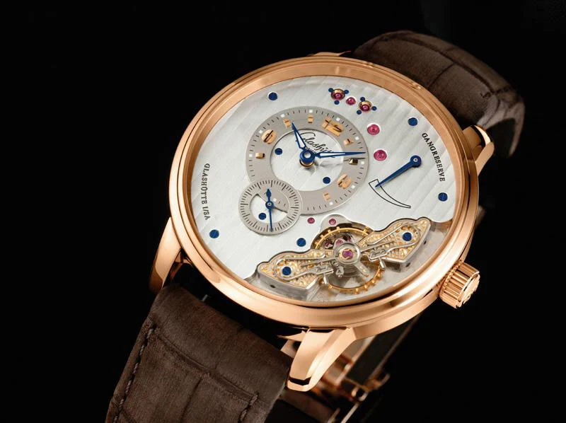 Glashutte Original PanoInverse XL - 42 mm diameter. Rose gold