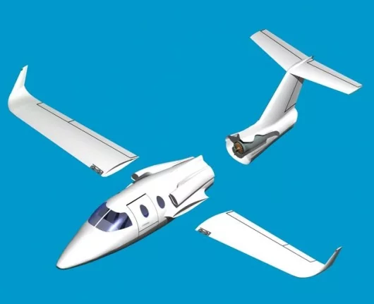 An exploded view of the Sport-Jet