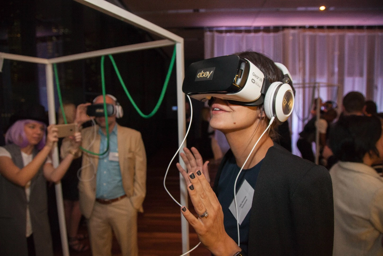 The eBay VR Department Store is downloadable on iOS and Android devices, and can be viewed through eBay's Shoptical headset, Google Cardboard or Samsung Gear VR