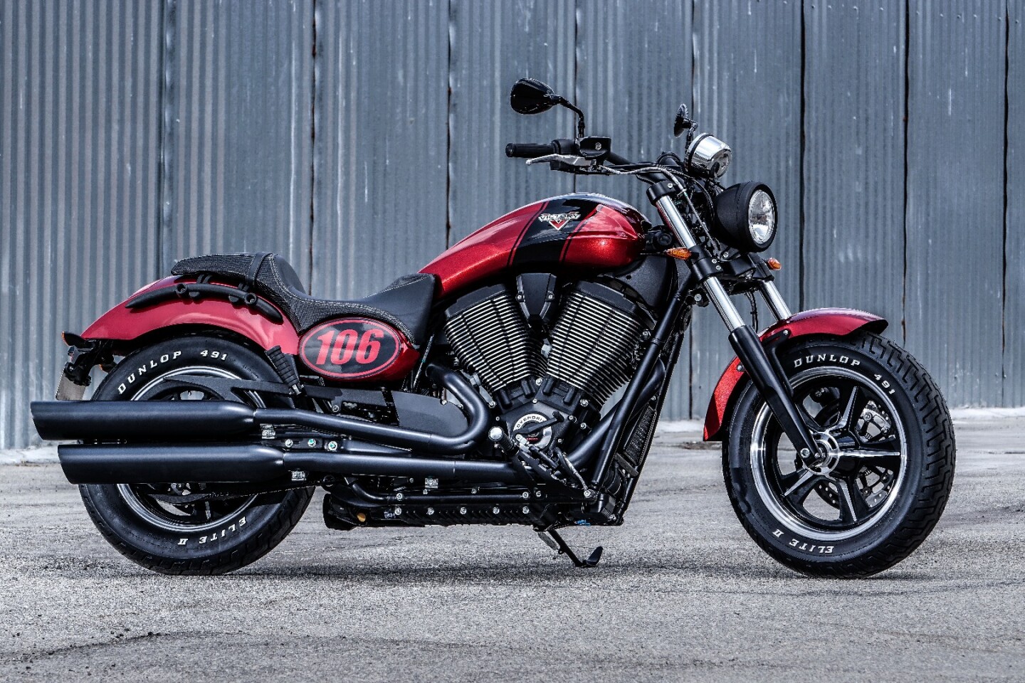 The 2017 Victory Judge in Gloss Sunset Red color