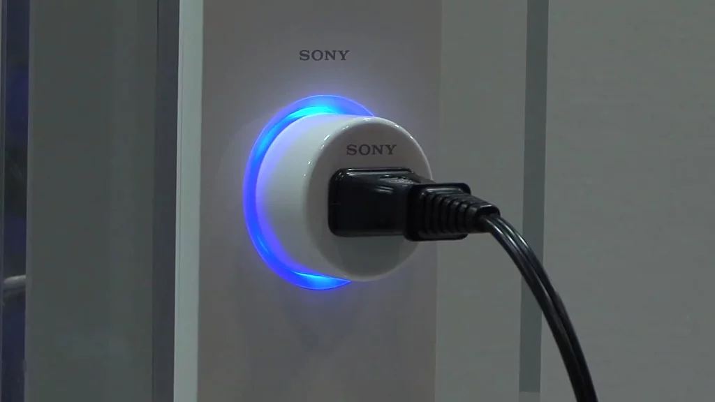 Sony's Authenticated Power Outlet system currently consists of a plug and outlet that communicate wirelessly