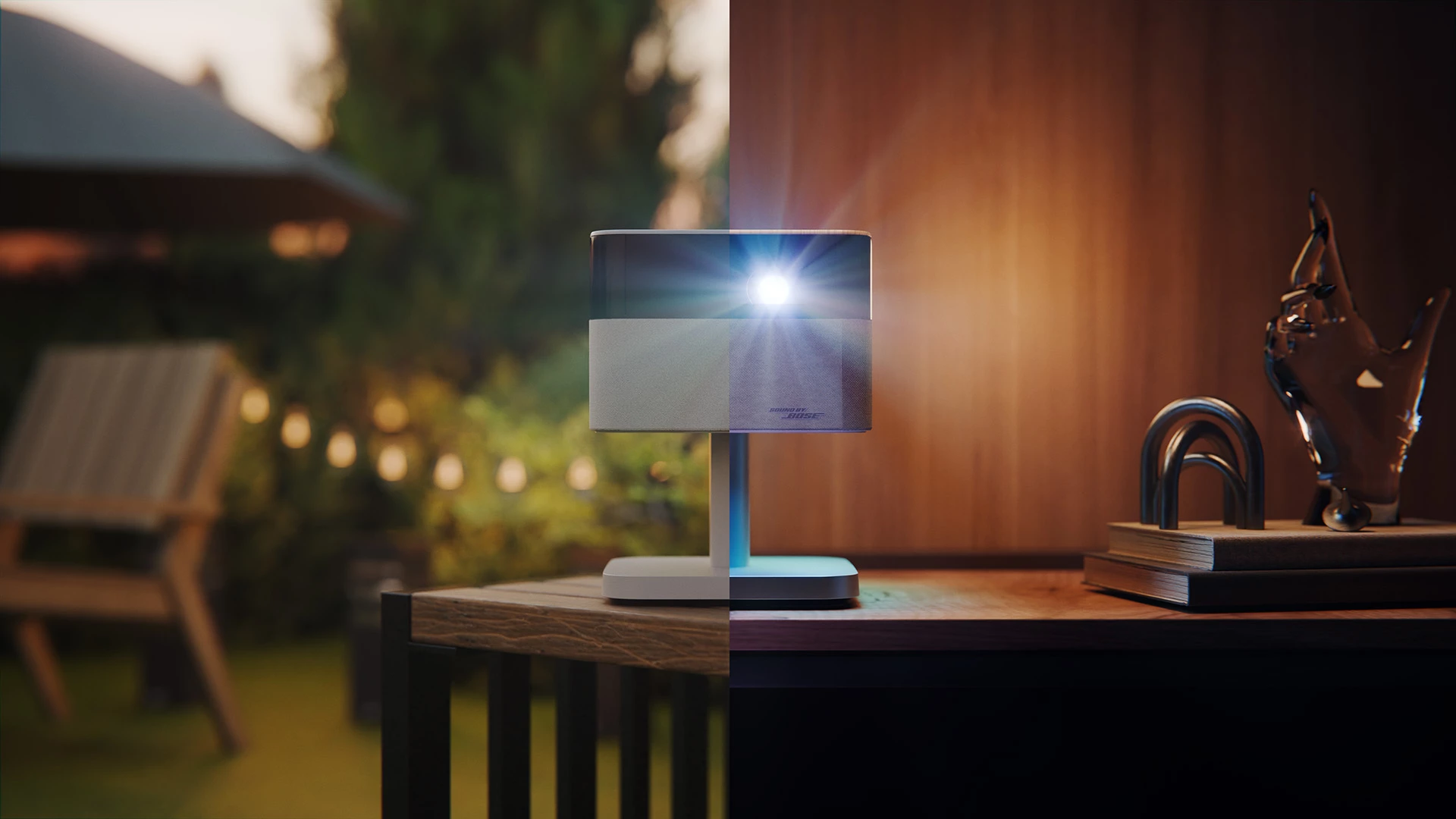 The Lifestudio Flex projector outputs 700 color/white lumens and throws Full HD visuals, while the Flex Plus bumps those specs up to 1,000 lumens and 4K