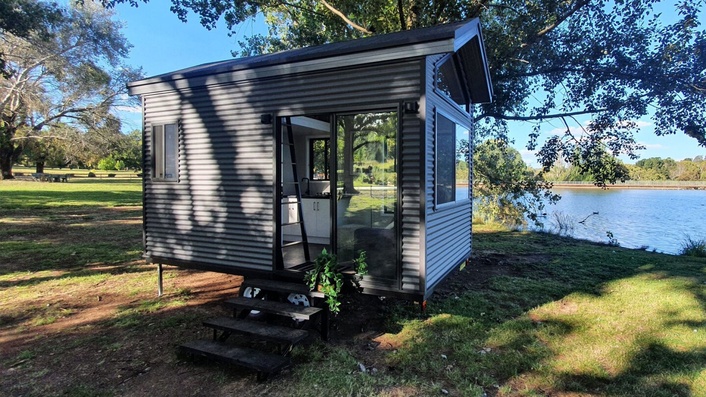 The 4800L Compact is a small and simple tiny house that starts at just AUD$48,000 (US$31,000)