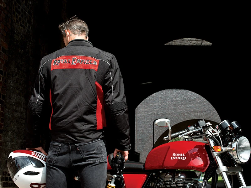 Royal Enfield's Continental GT: sells with a range of clothing and accessories.