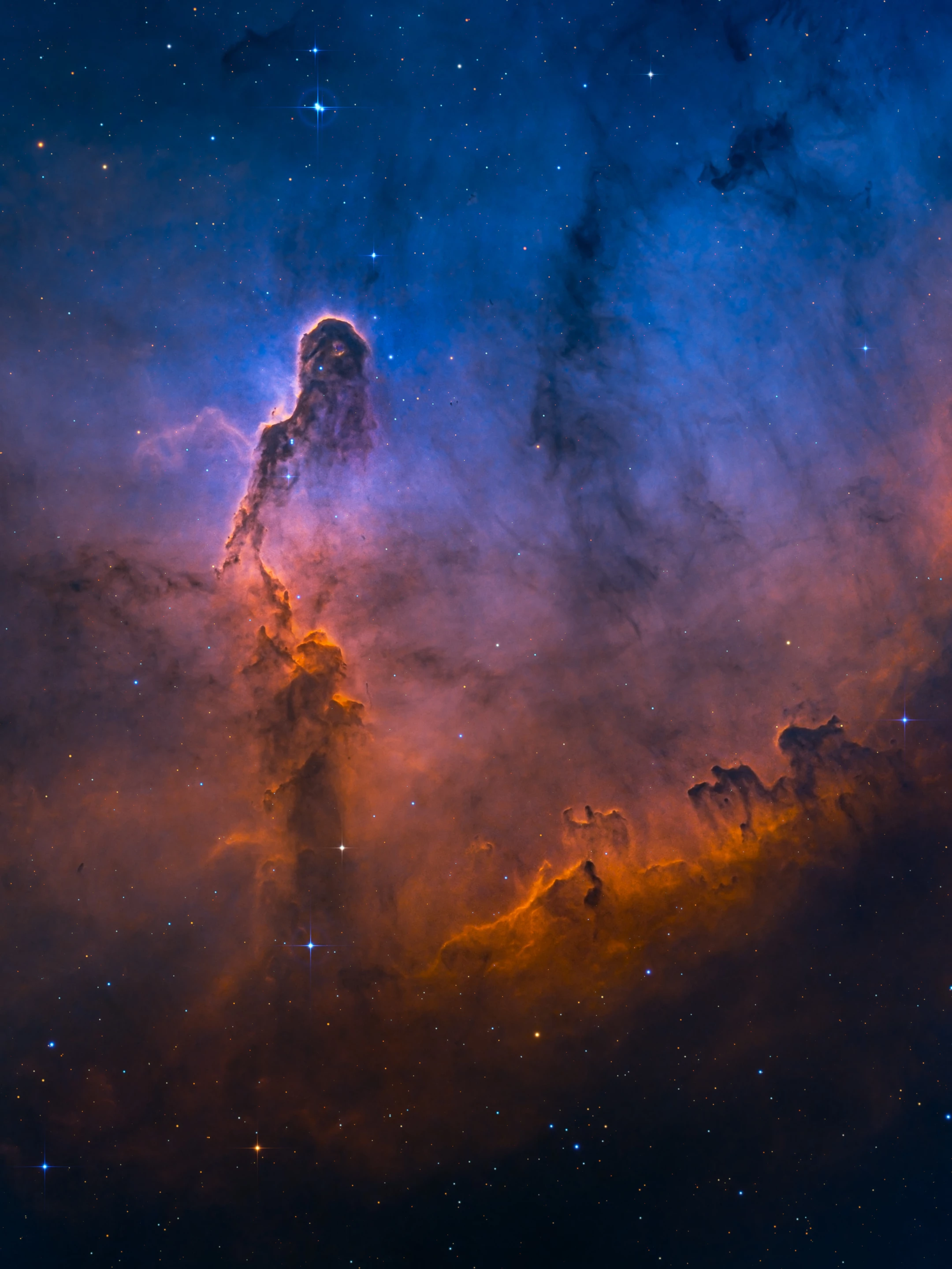 Highly Commended - Stars and Nebulae. The Misty Elephant's Trunk. IC 1396, otherwise known as the Elephant’s Trunk