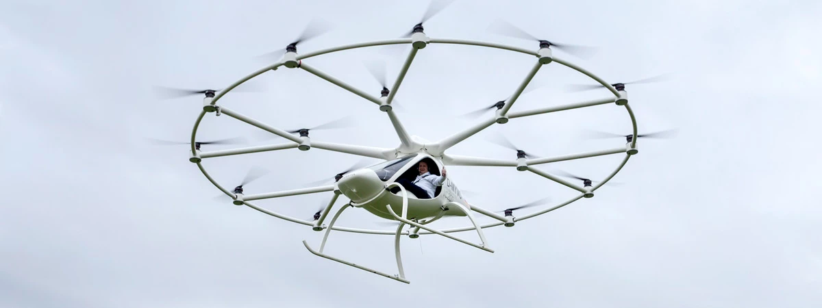 Evolo's Volocopter: a two seat manned multirotor