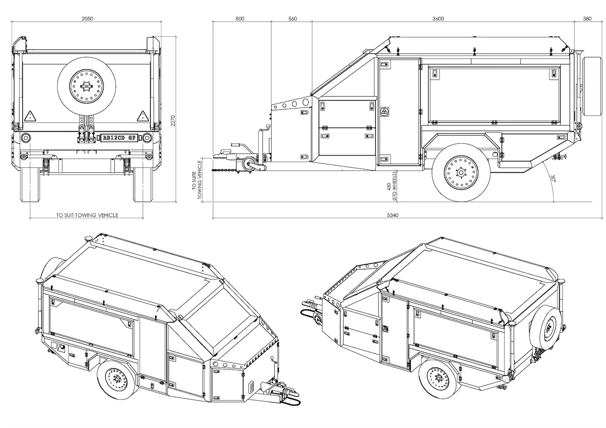 Berg CX6. dimensions: road