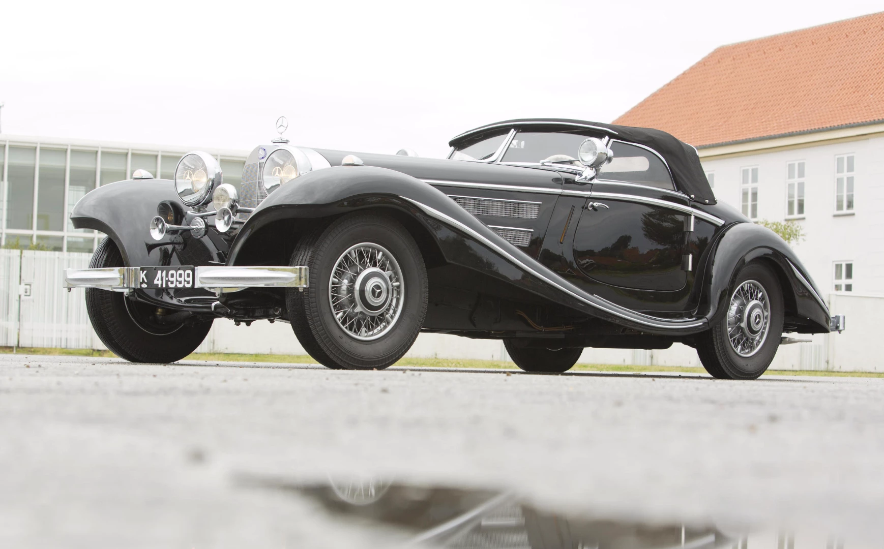A Franz Prahl-built 1935 MERCEDES-BENZ 500K 'SPECIAL ROADSTER' sold for DKK 7,590,000 at Bonham's Frederiksen Collection auction on 26 September, 2015