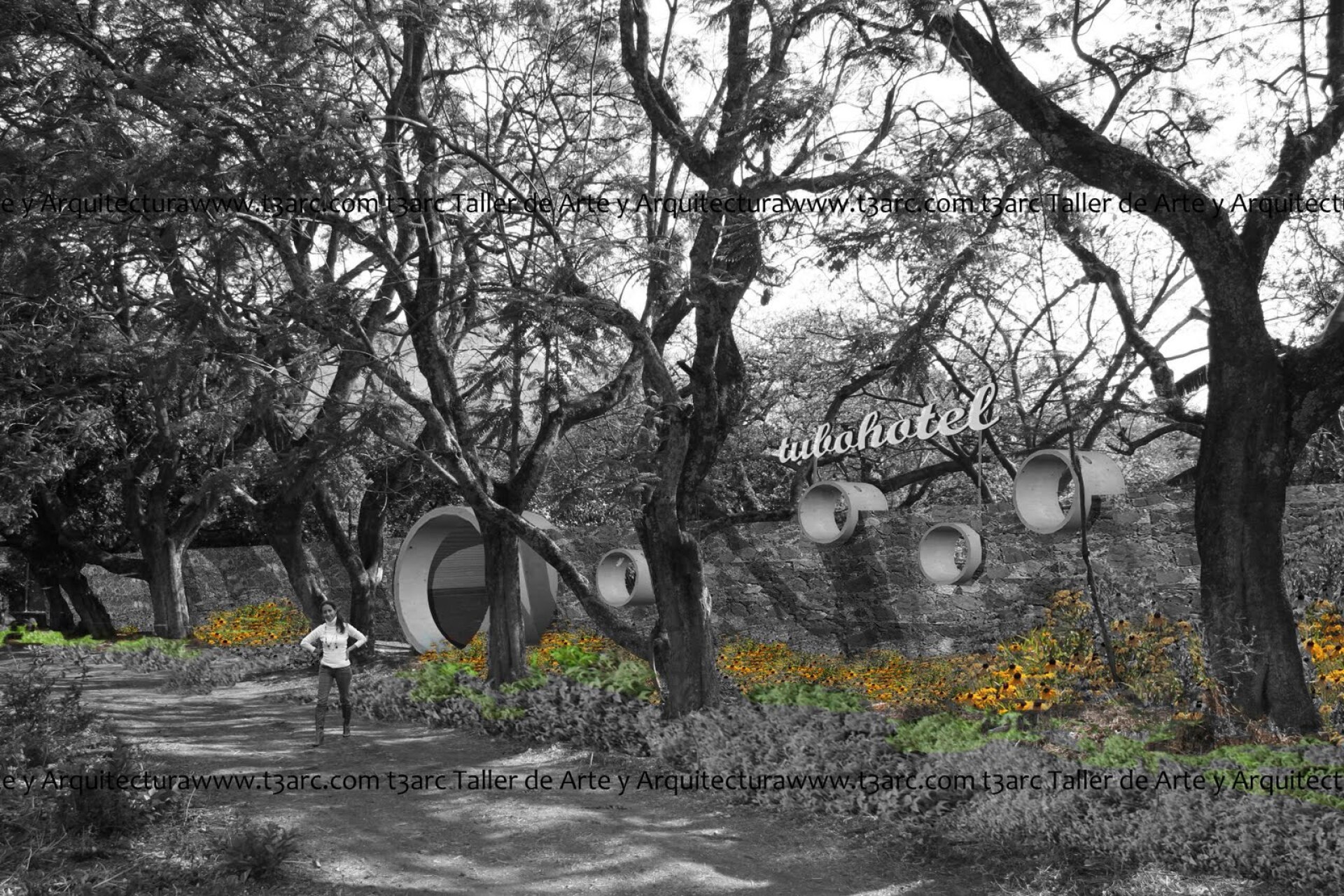 Mexico's recycled concrete tube hotel