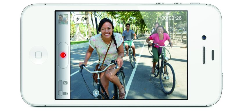 The iPhone 4S benefits from an 8 megapixel camera with a hybrid IR filter for more accurate colors and a five element f/2.4 aperture lens for 30 percent sharper images