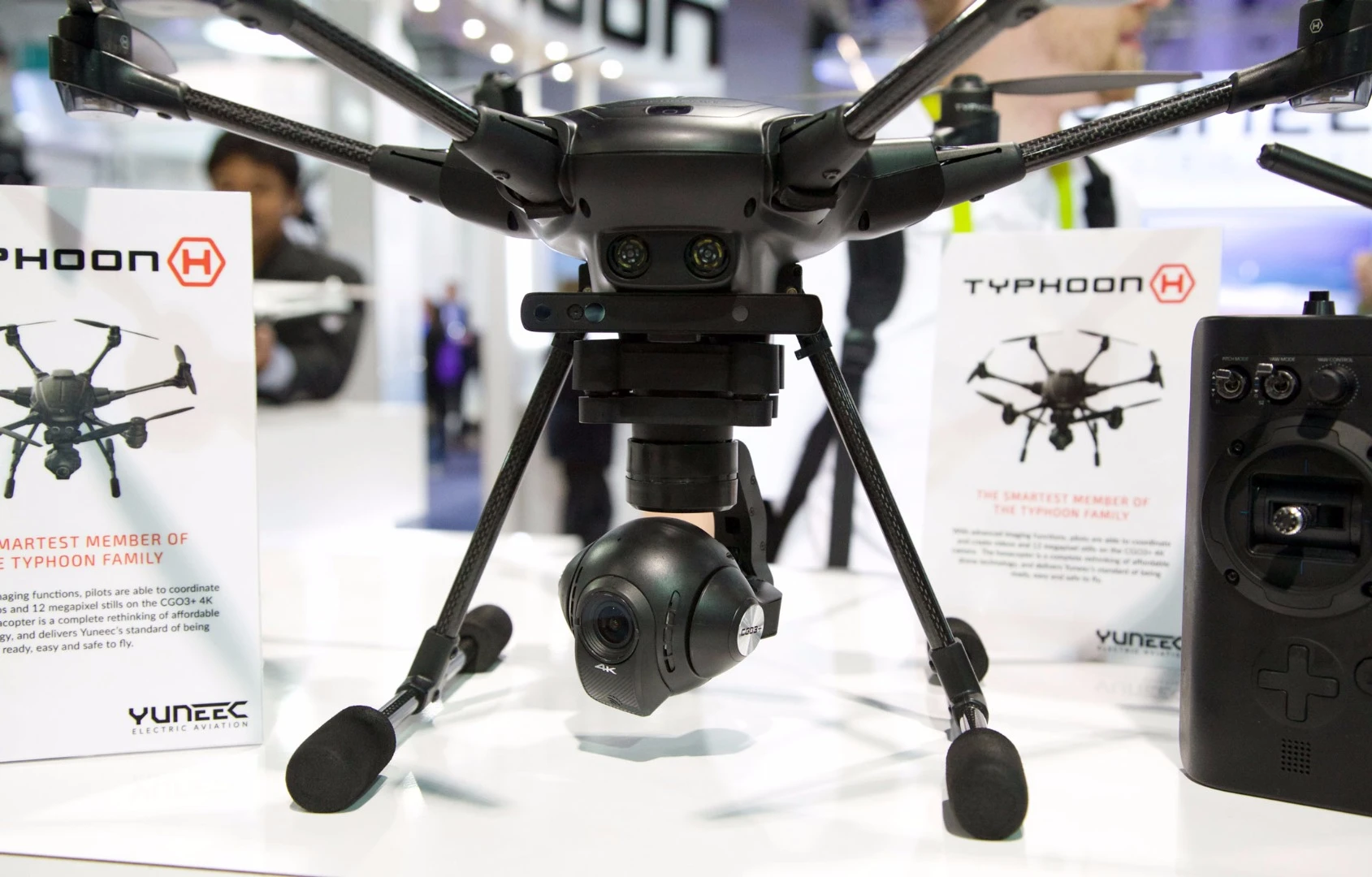 The Typhoon H has a gimbaled HD camera