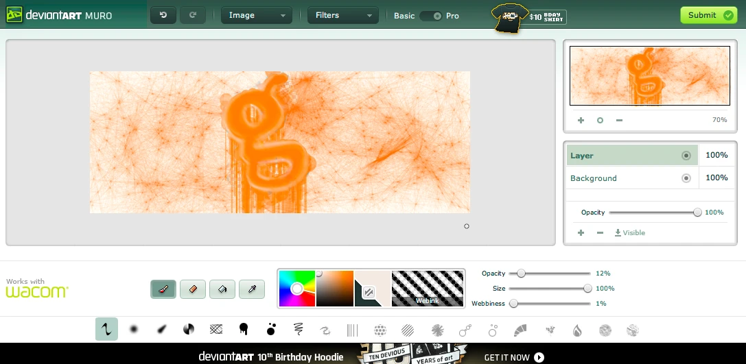 Unleash the artist within with deviantART Muro