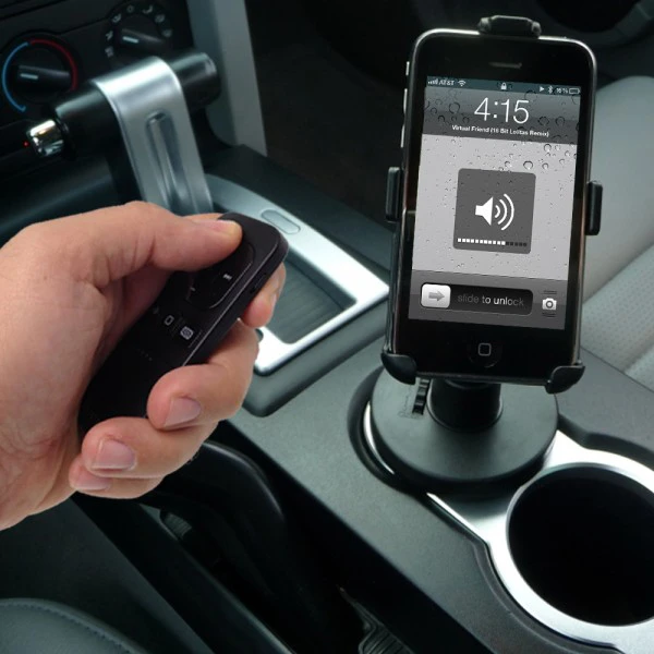 The BT Media Remote allows control of an iOS device when it is connected to a car stereo