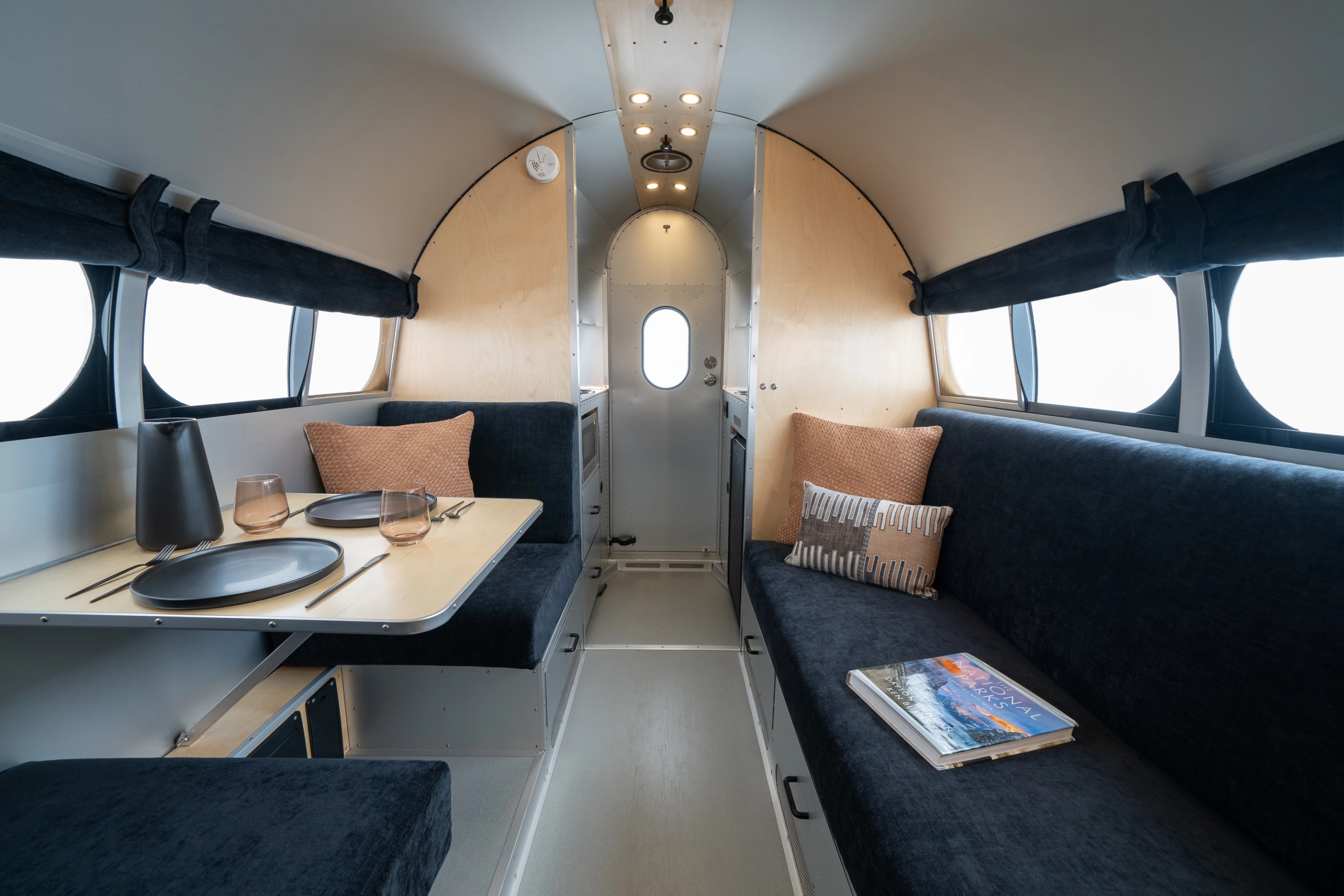 Bowlus calls the Rivet's interior decor package "Onyx"