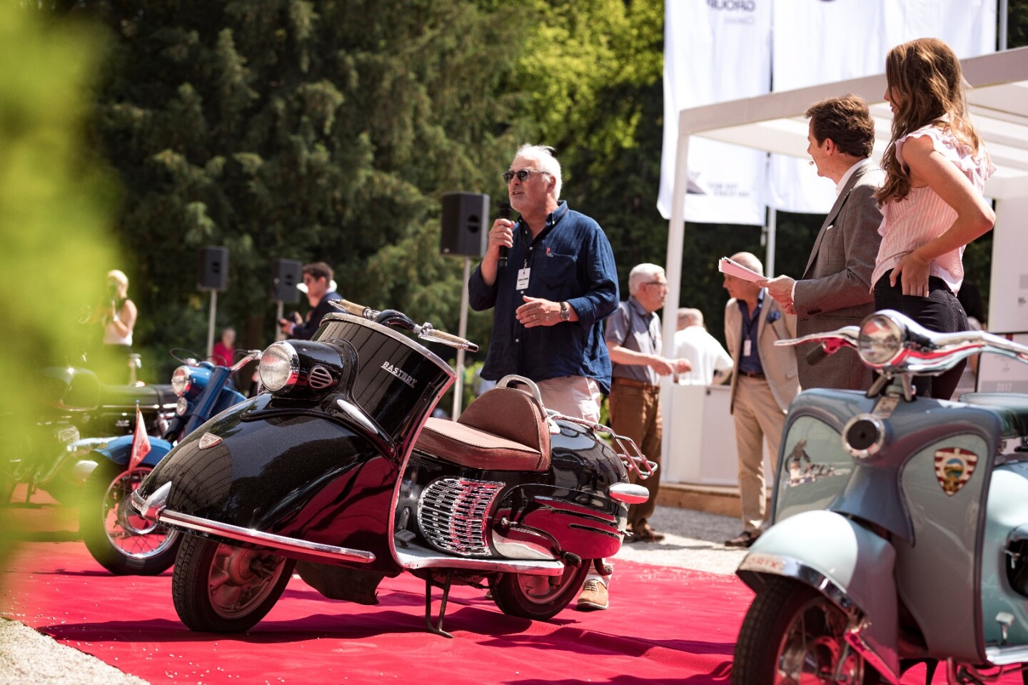 The five scooters entered in the Class B: The alternatives category were all beautiful and very functional and unjustly, none of them enjoyed much commercial success. The 1952 Bastert Einspurauto, which won the class was exhibited by the Museo Scooter & Lambretta.
