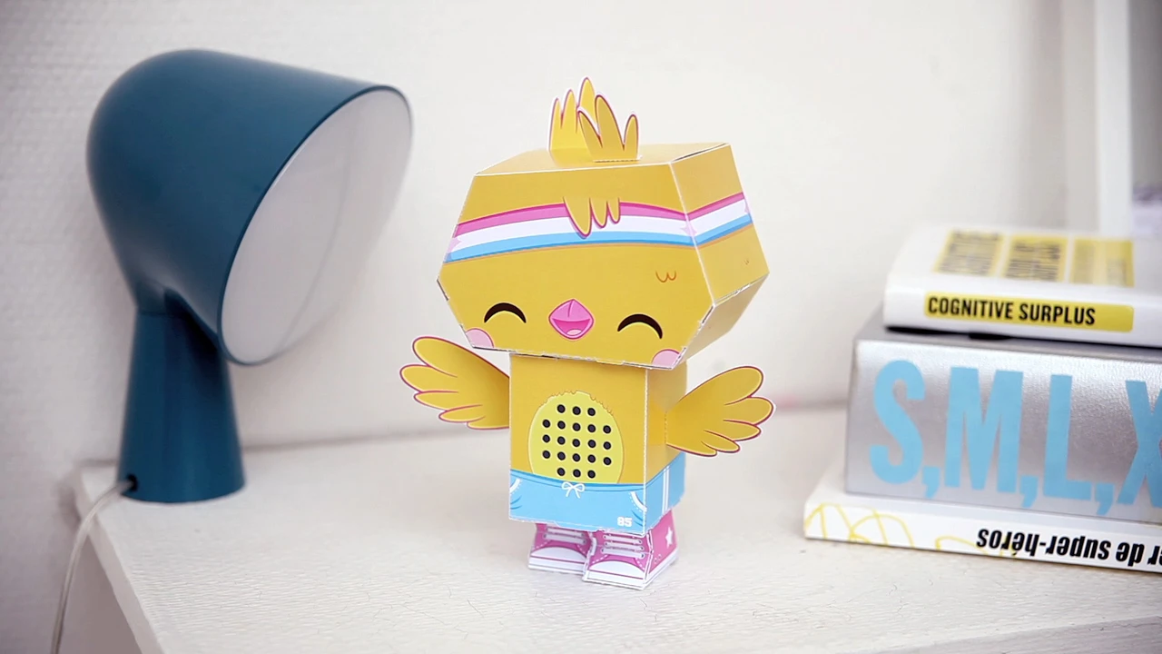 Imagine a dancing chick telling you an email has just arrived, with a flap of his wings