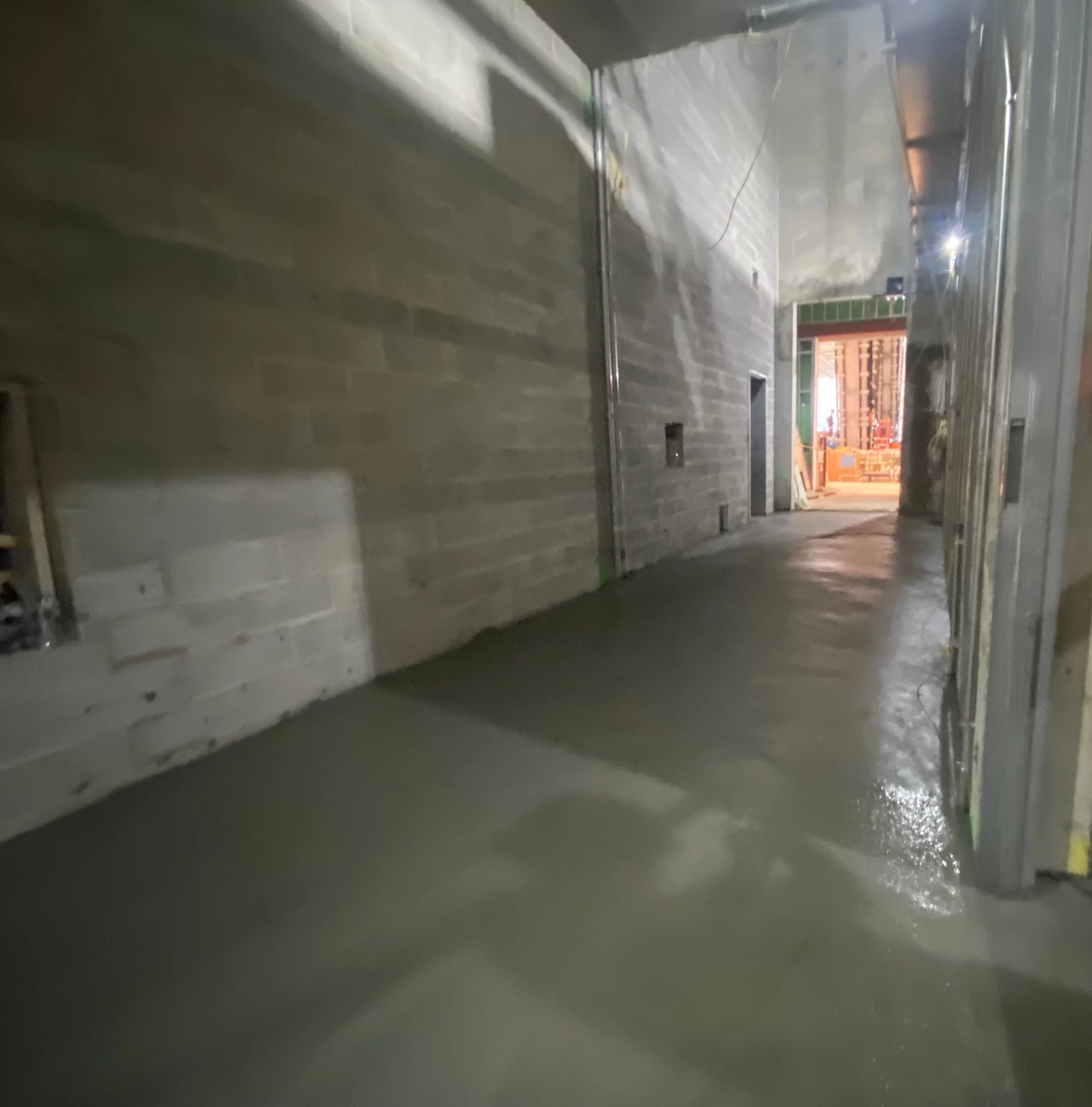 The new granite-based C-Crete, in place in the upper lobby of 270 Park Avenue
