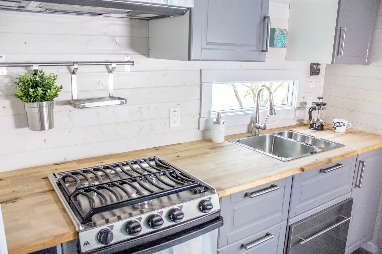 The Aurora's kitchen area