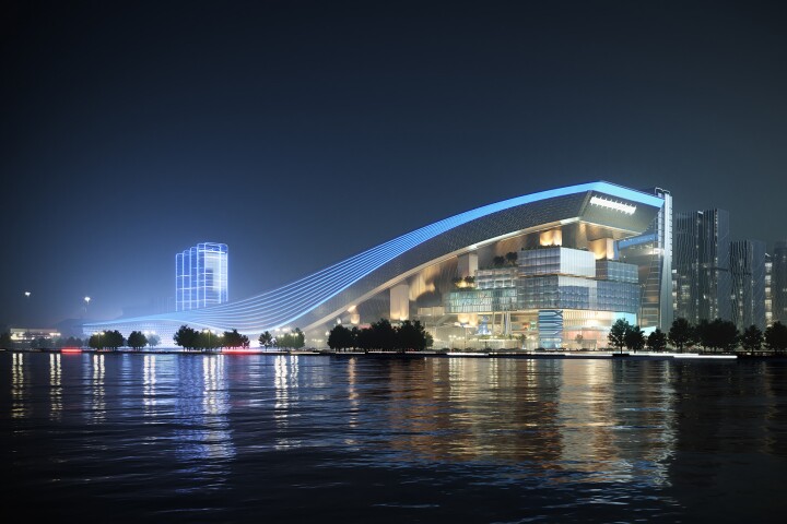 Huafa Snow World is located in Qianhai Bay, in northwest Shenzhen